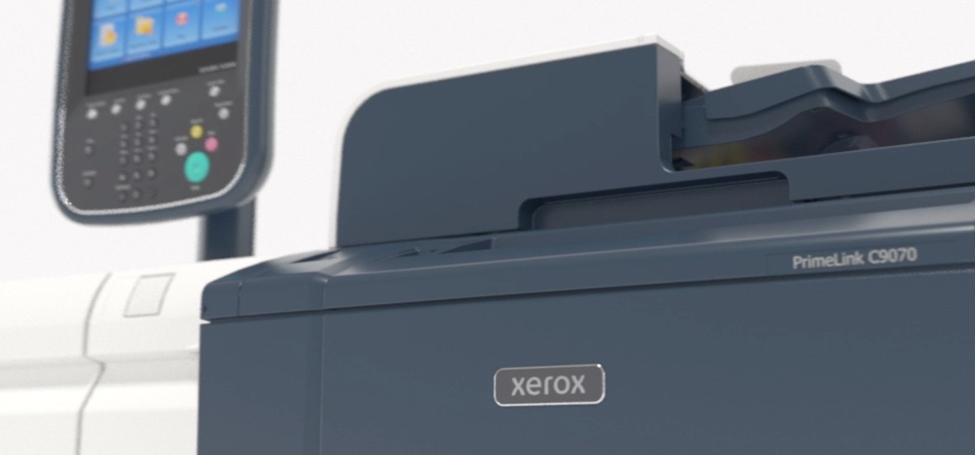 Photograph of a Xerox PrimeLink printer.